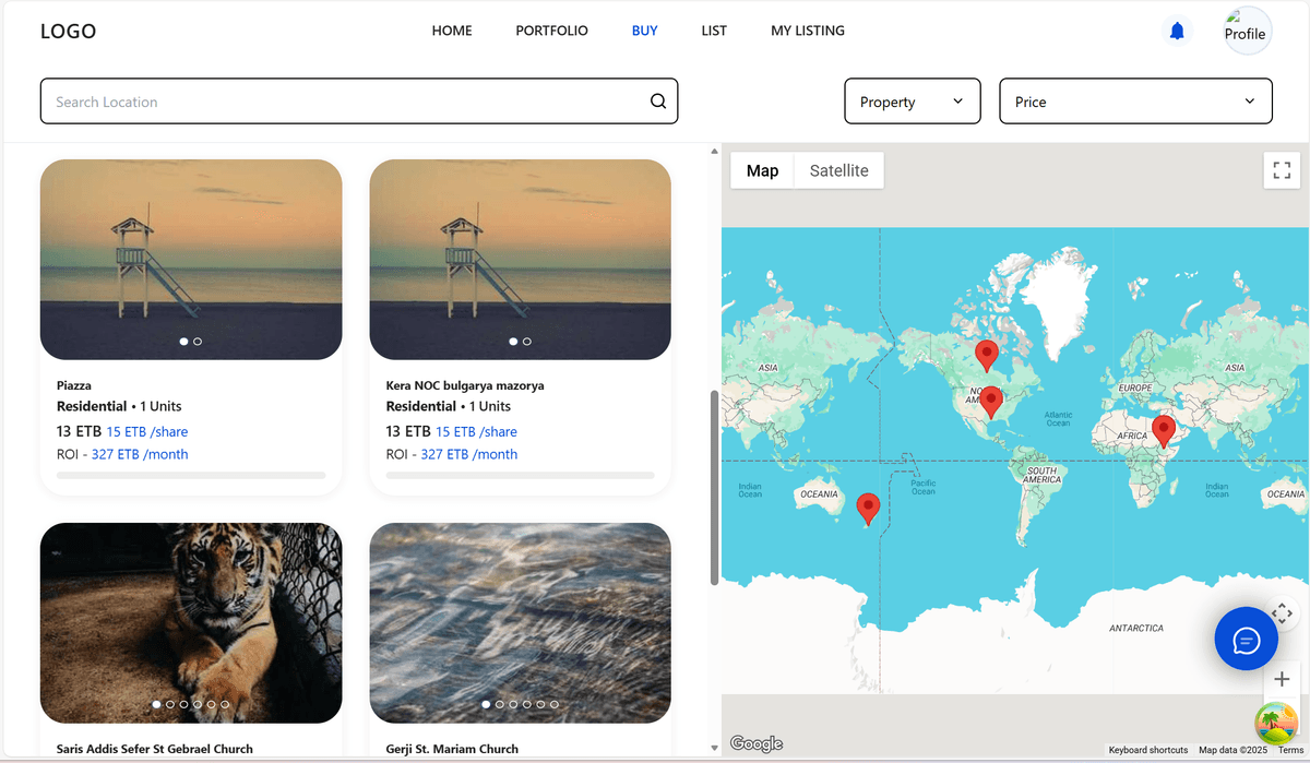 OAB Real Estate Fractional Ownership Platform Screenshot 2