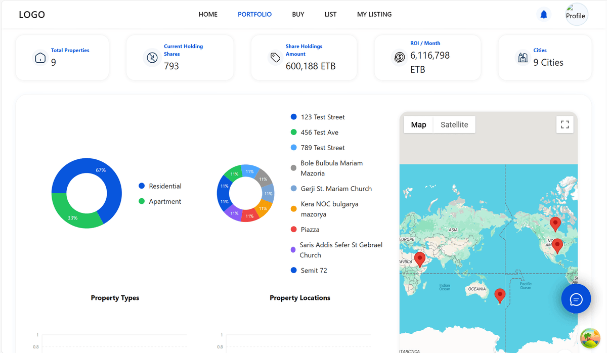 OAB Real Estate Fractional Ownership Platform Screenshot 3